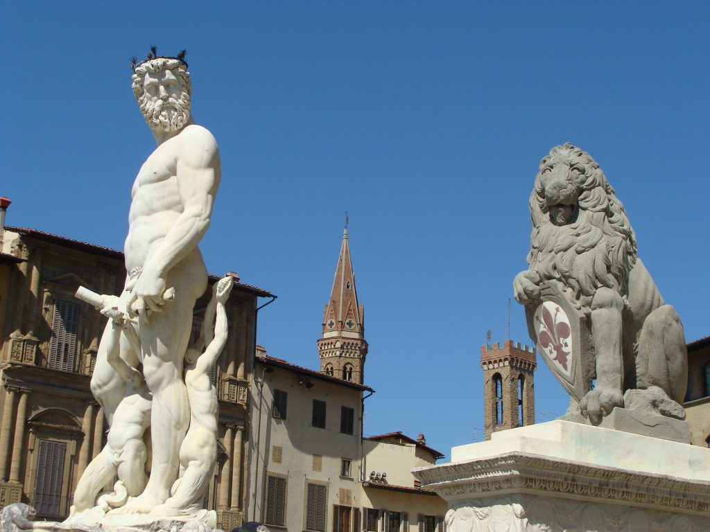 Piazze della Signoria a Firenze: il Biancone